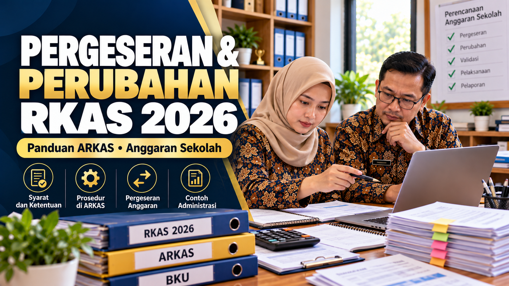 Panduan Pergeseran dan Perubahan RKAS Sekolah 2026: Syarat, Prosedur ARKAS, dan Contoh Administrasi