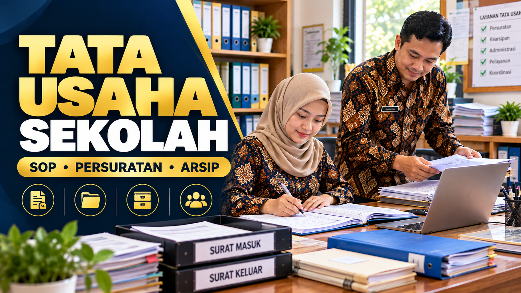 Panduan Tata Usaha Sekolah 2026: Tugas, Struktur Organisasi, SOP, Program Kerja, dan Administrasi