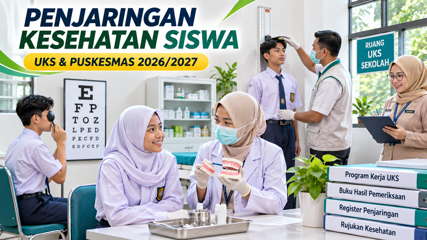 Panduan Penjaringan Kesehatan Siswa 2026/2027: Pemeriksaan Puskesmas, Buku Hasil, Rujukan, dan Contoh Format