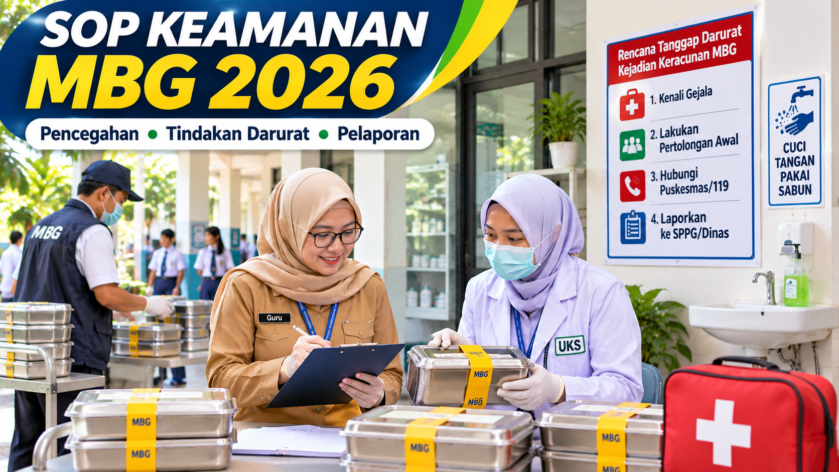 SOP Pencegahan dan Penanganan Keracunan MBG di Sekolah 2026: Tindakan Darurat, Pelaporan, dan Tanggung Jawab Guru
